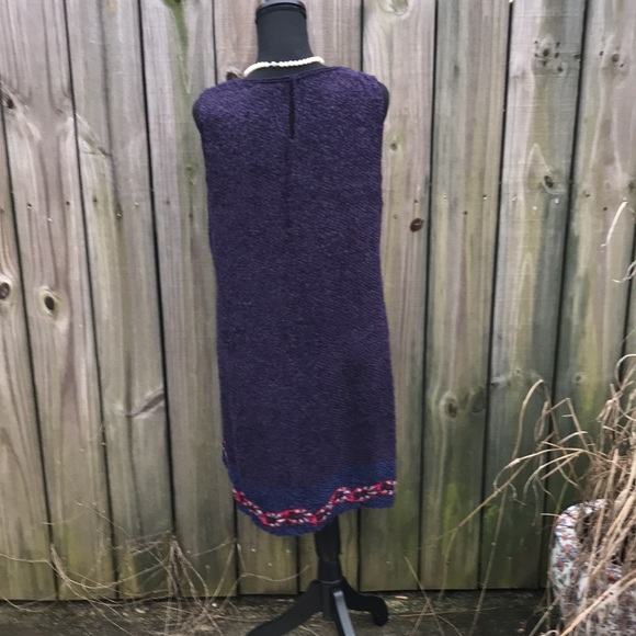 Sophie Max - Navy/White Abstract Dress - Size M - Picture 2 of 5